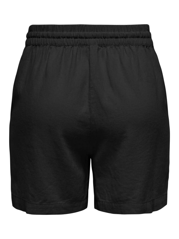 JACQUELINE de YONG Shorts Hohe Taille loose Fit Elastische Taille Kordelzug in Schwarz-3 günstig kaufen