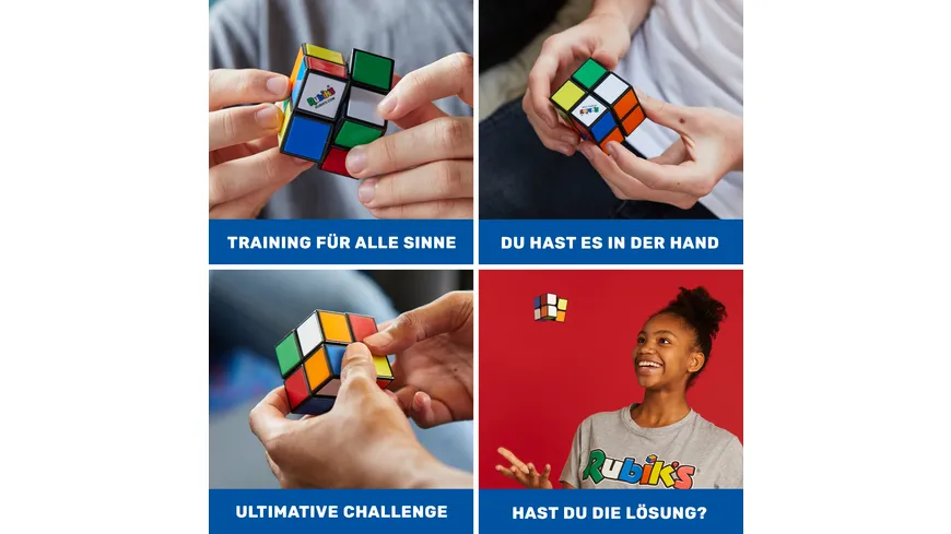 Rubik’s Mini 2x2 Zauberwürfel - der 2x2 Cube für Einsteiger ab 8 Jahren und für unterwegs