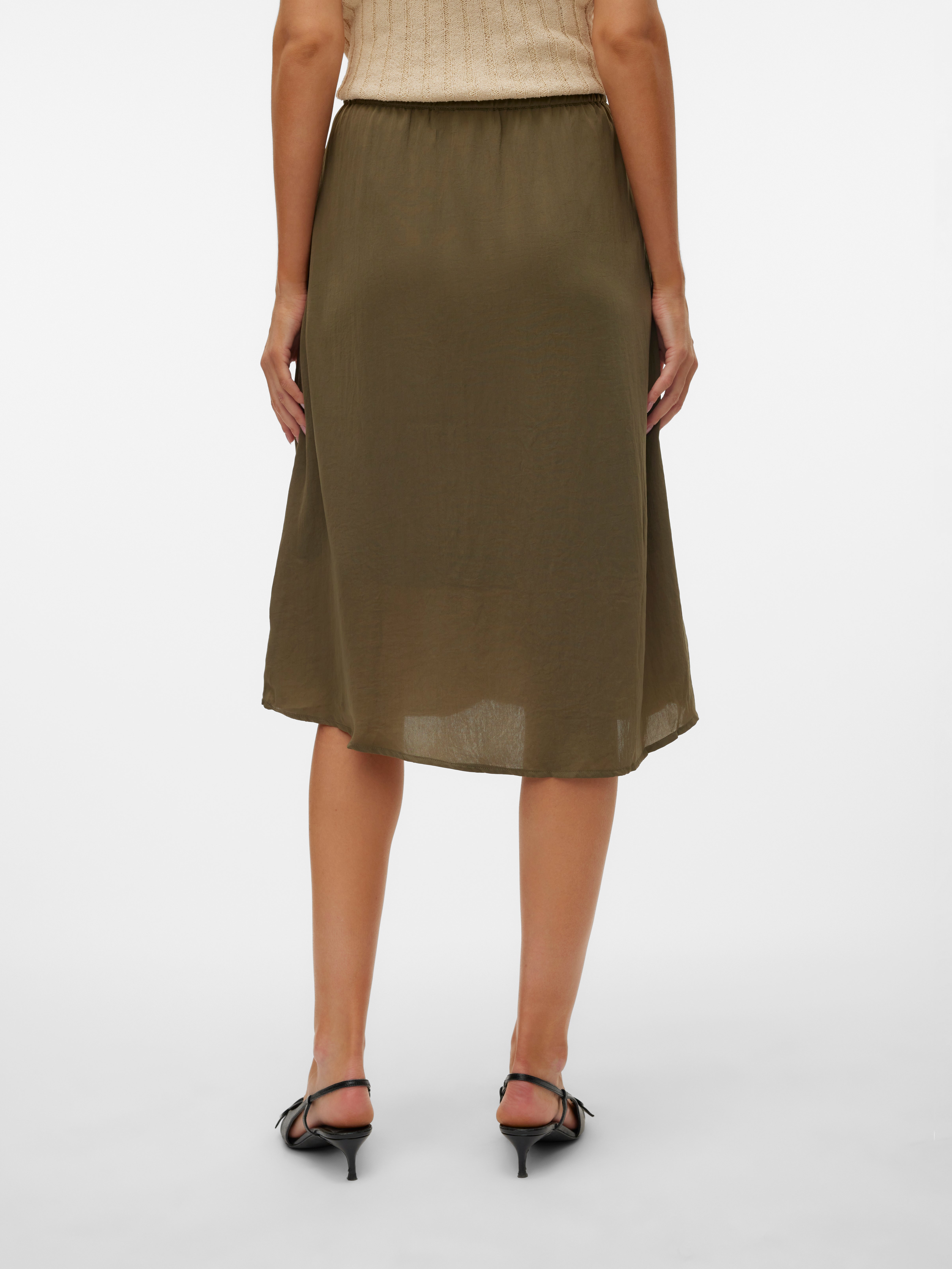 VMSUNNY Hohe Taille Midirock