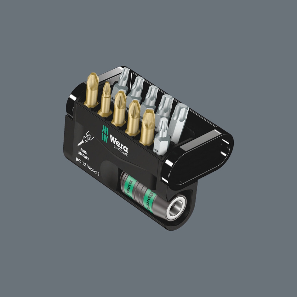 Wera 05136390001 Bit-Check 12 Madera 1 SB, 12-delig