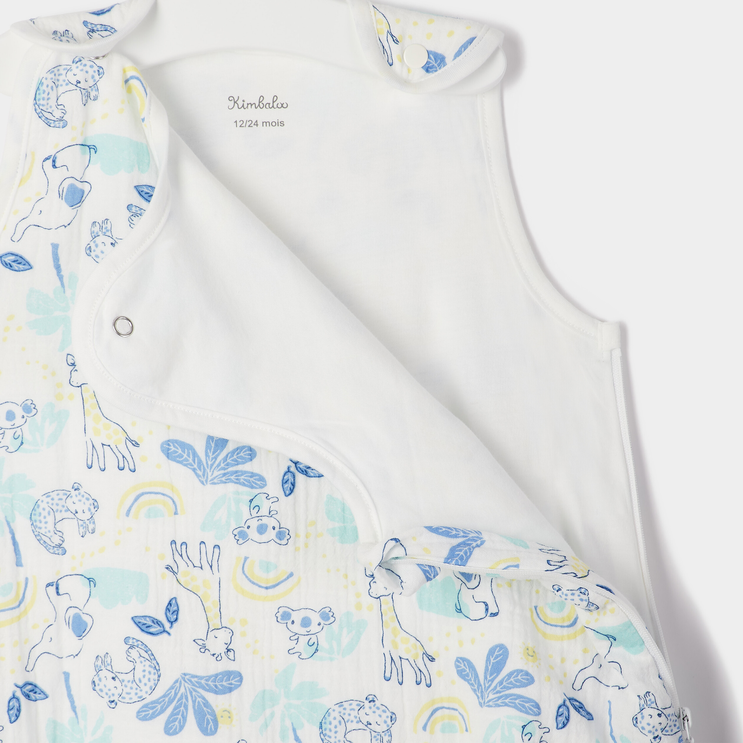 Gigoteuse coton TOG 1 sans manches blanc bébé | La Halle