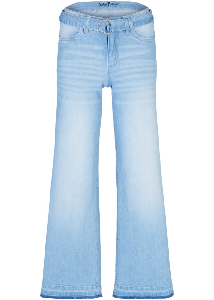 Stretch-Jeans Culotte knöchelfrei