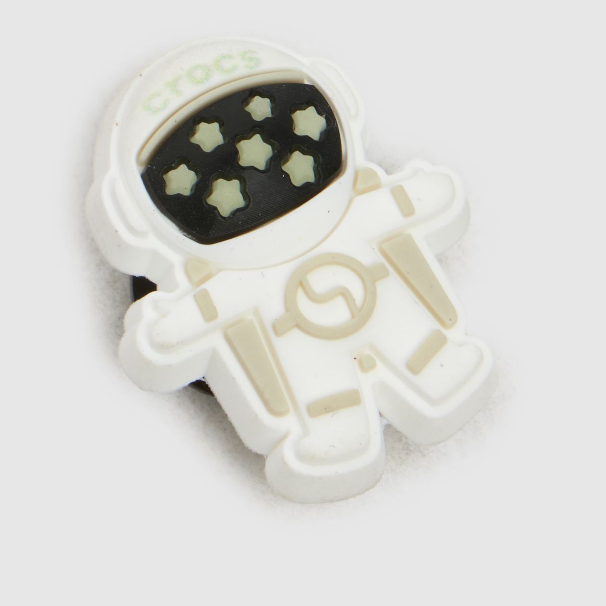 Crocs vita multi-jibbitz som lyser i mörkret, astronaut