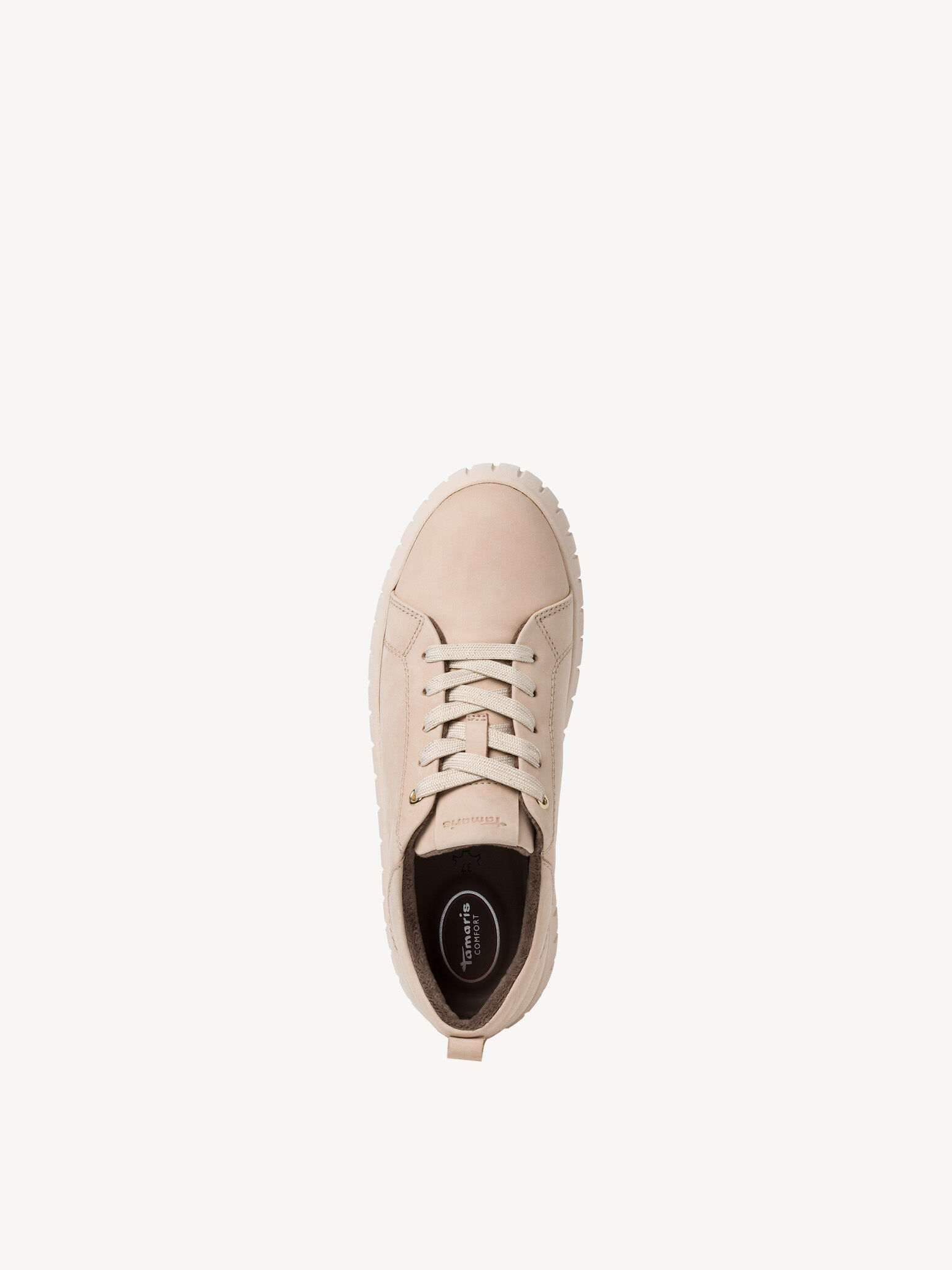 Basket en cuir - beige