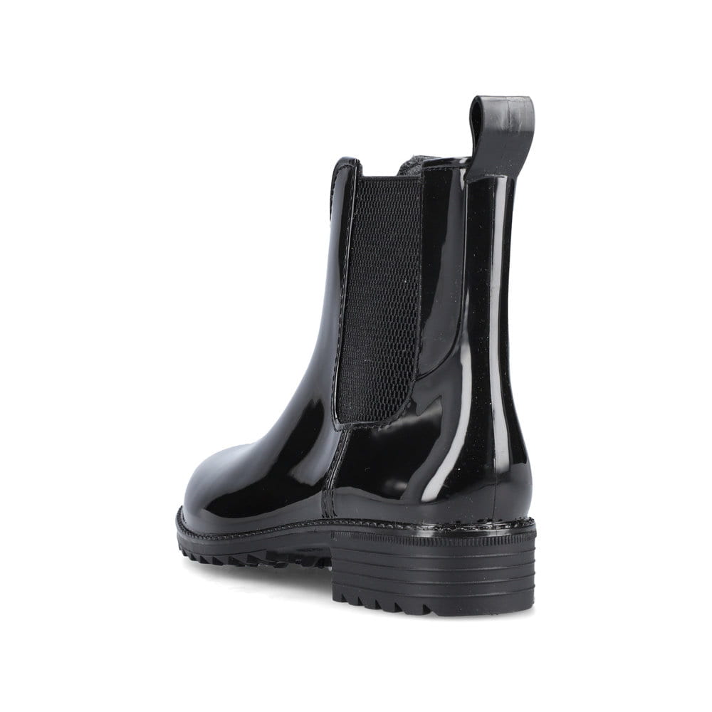 Rieker Damen Chelsea Boots glanzschwarz