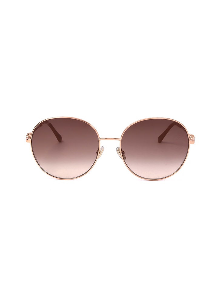 Jimmy Choo Damen-Sonnenbrille in Gold/ Braun günstig kaufen 60