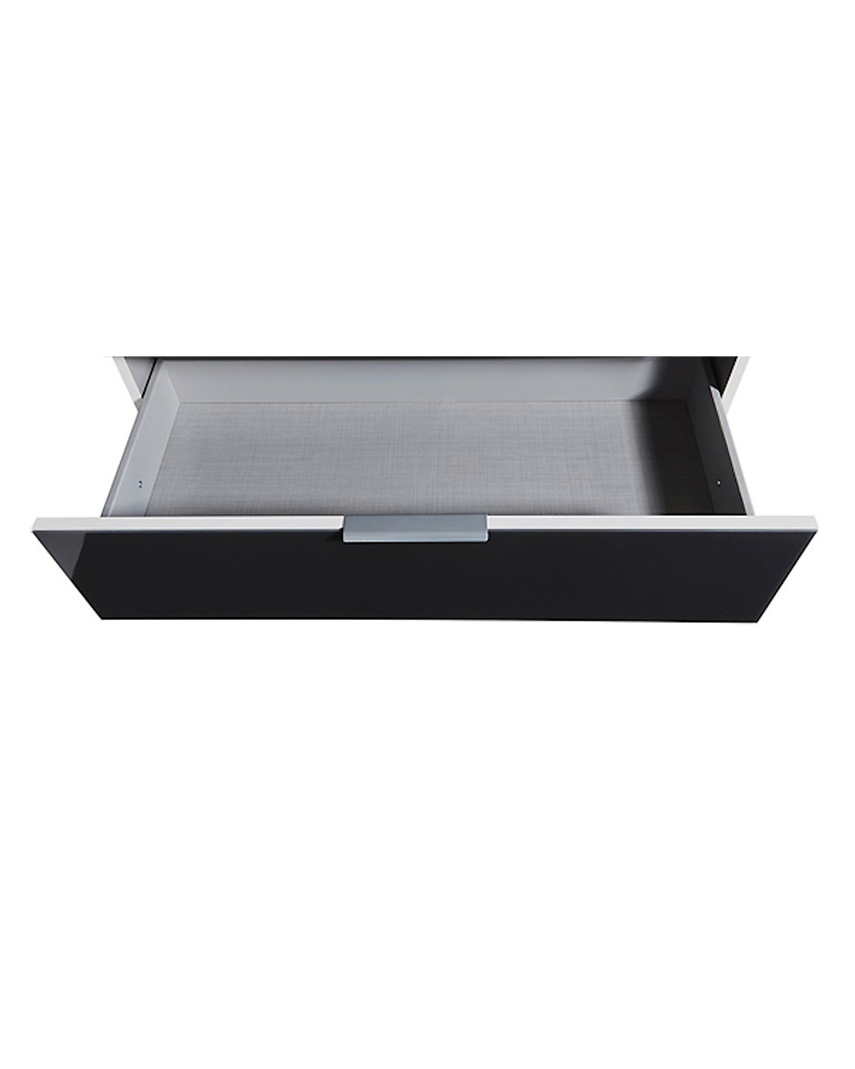 Nachtkommode Easy Plus 52x38x56cm Nachtschrank weiß Front Weißglas