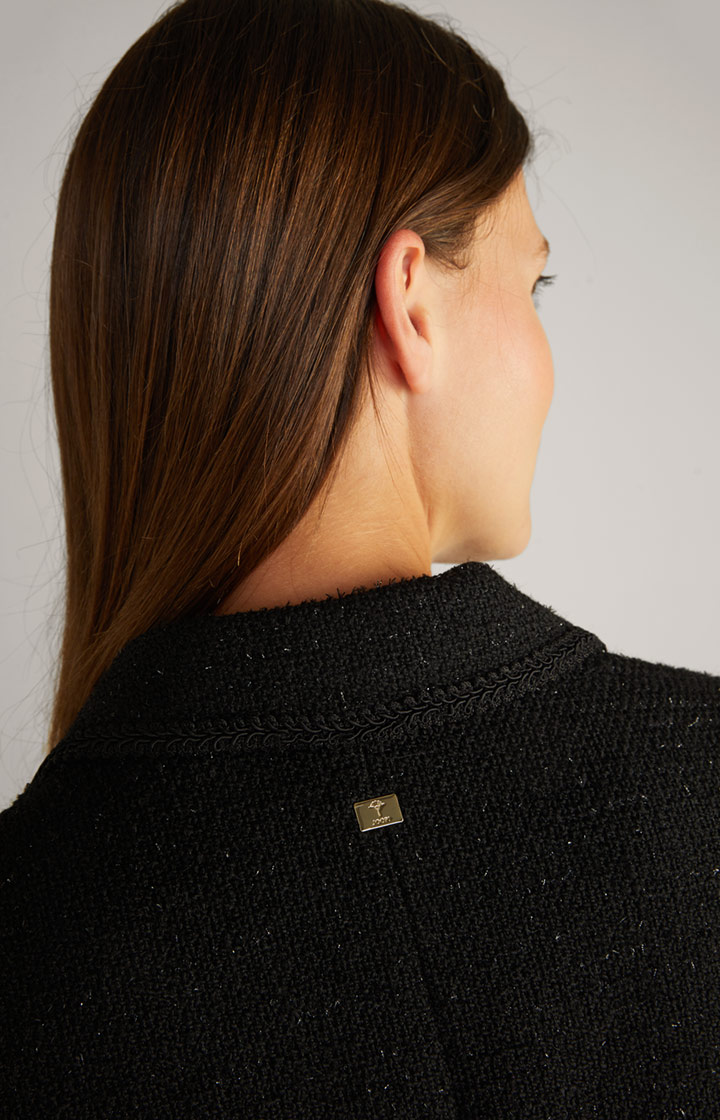 Tweed-Blazer in Schwarz