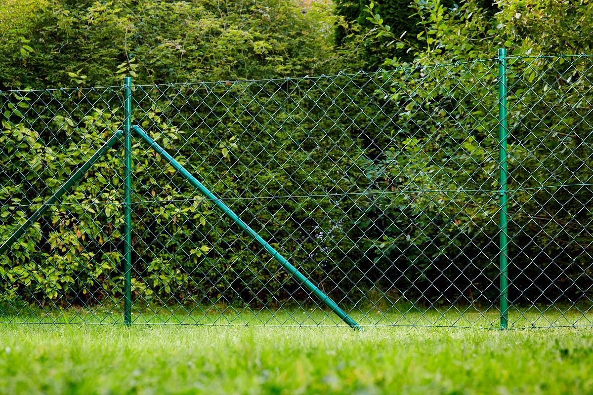 Powertec Garden Maschendrahtzaun Komplett-Set Lx25m Hx100cm