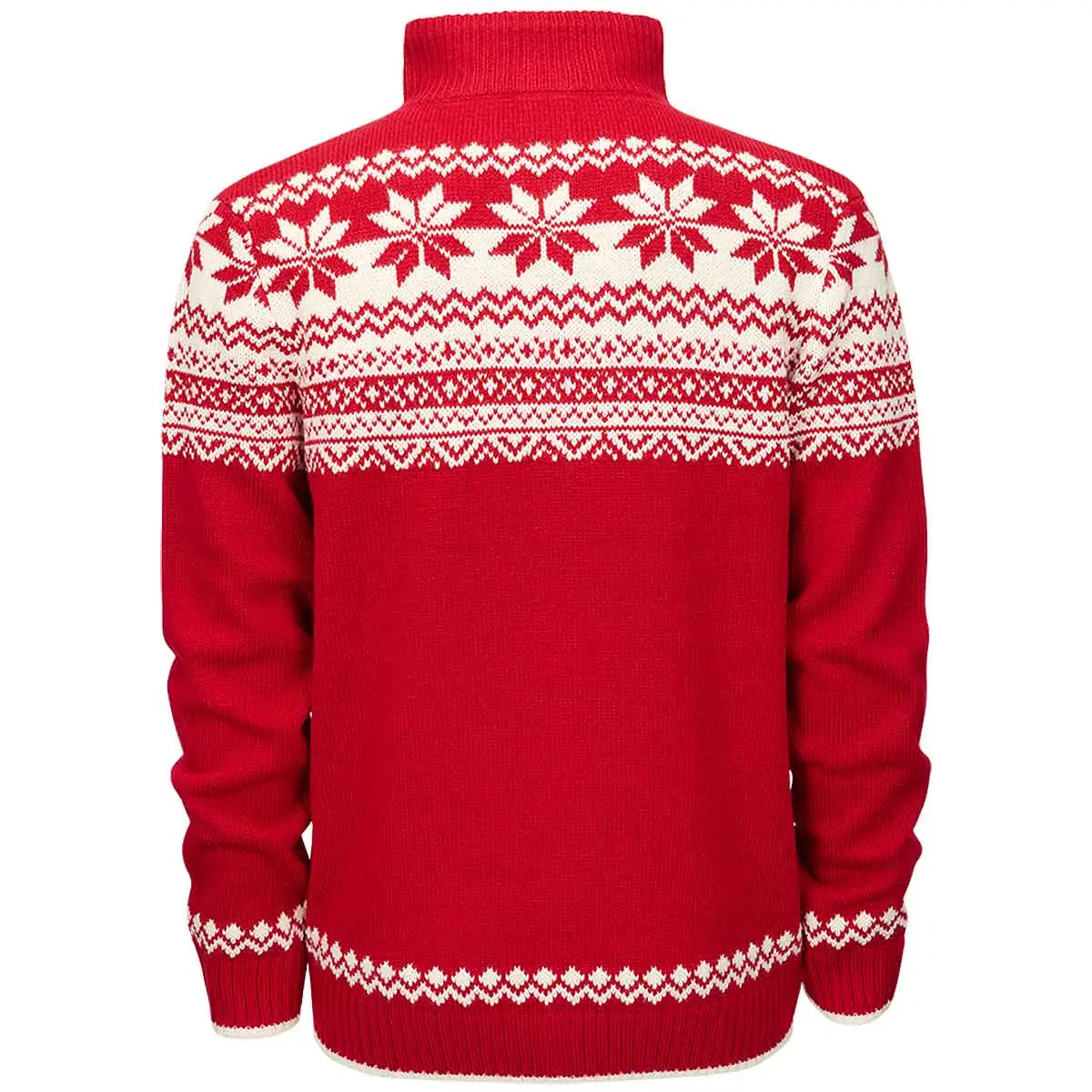 Norweger Strickjacke rot