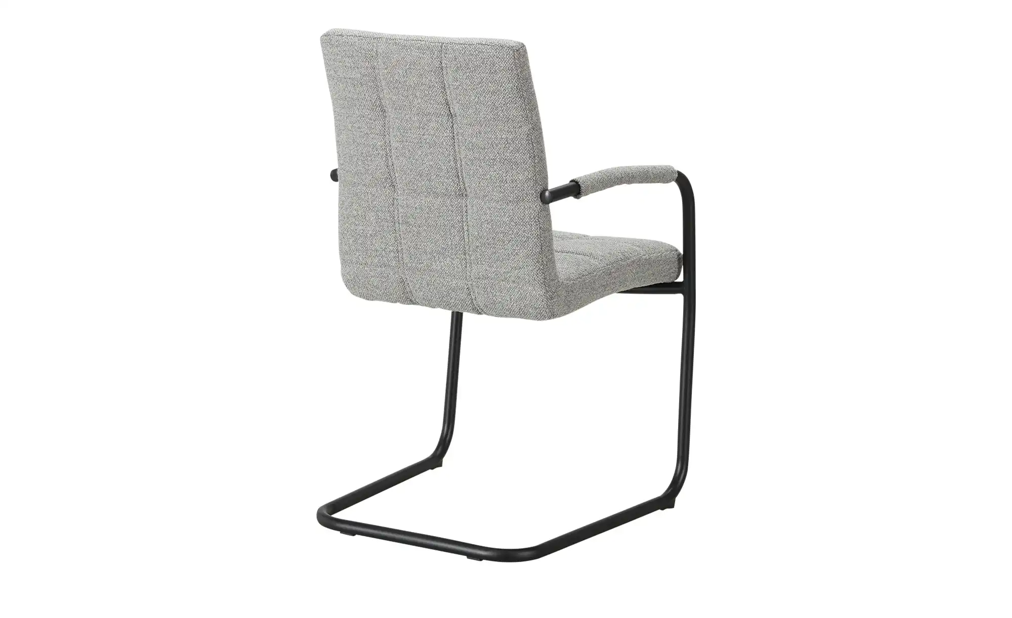 Schwingstuhl aus Bouclé-Stoff