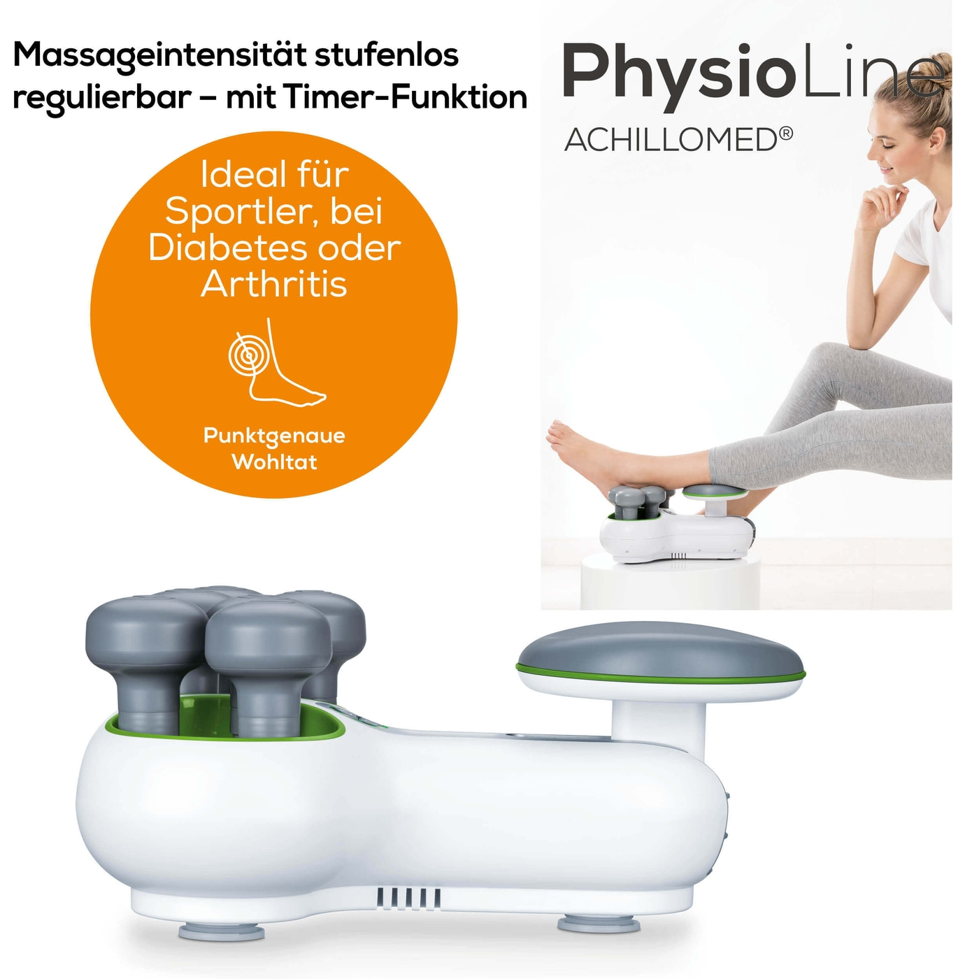 Beurer Achillessehnen-Massagegerät FM 200 Achillomed®-Durchblutungsfördernde Druckmassage mit dem Achillessehnenmassagegerät