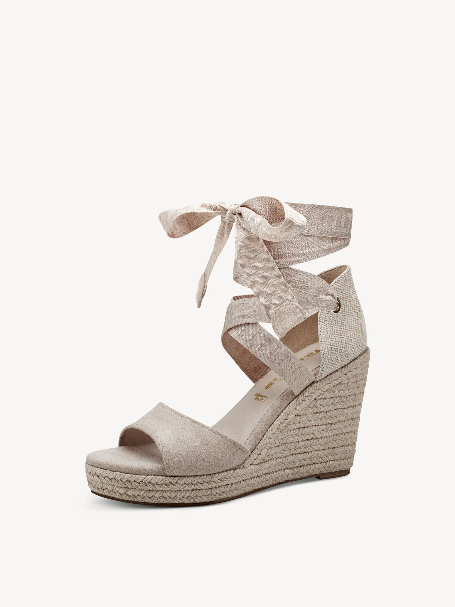 Sandale à talon - beige