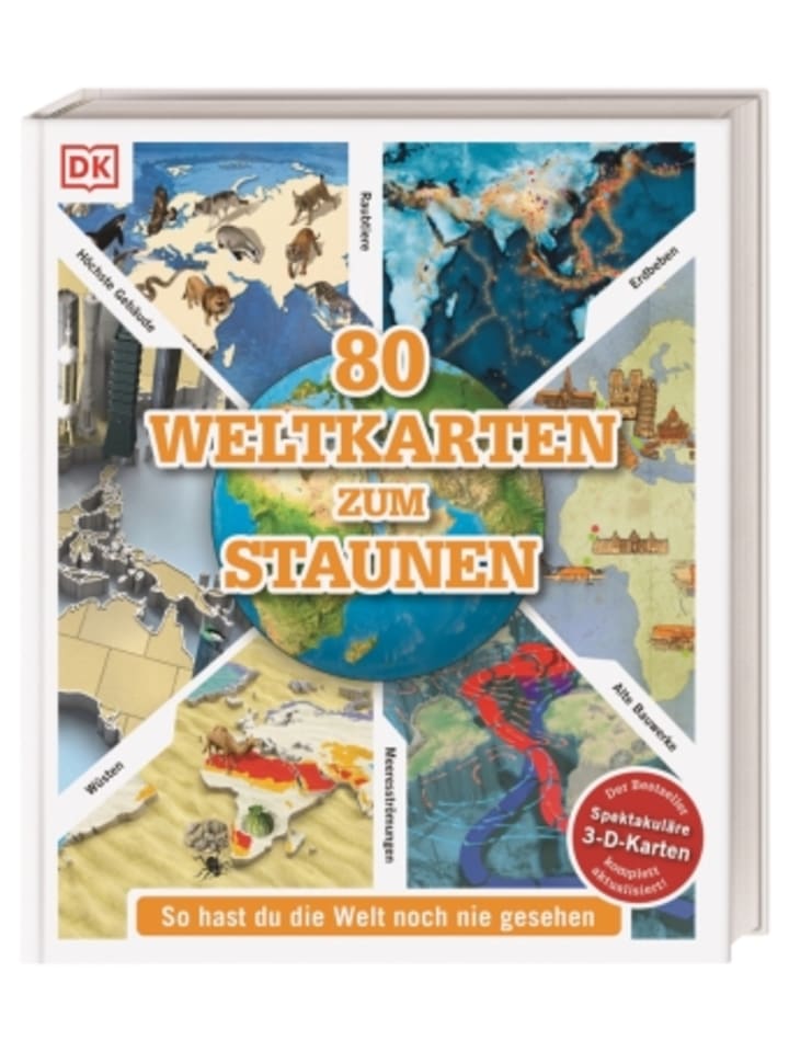 Dorling Kindersley  Buch - 80 Weltkarten zum Staunen günstig kaufen onesize