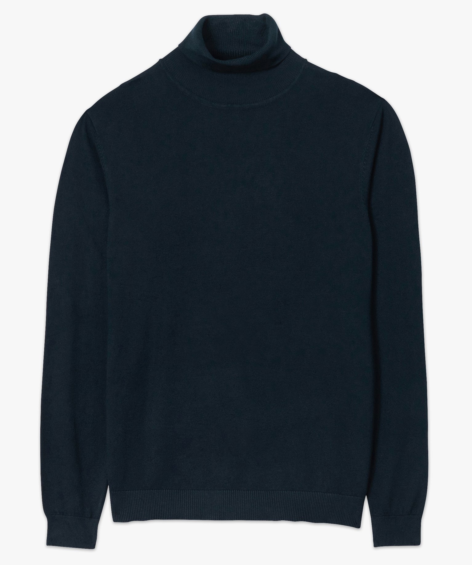 Pull à col roulé en maille fine homme marine | GEMO