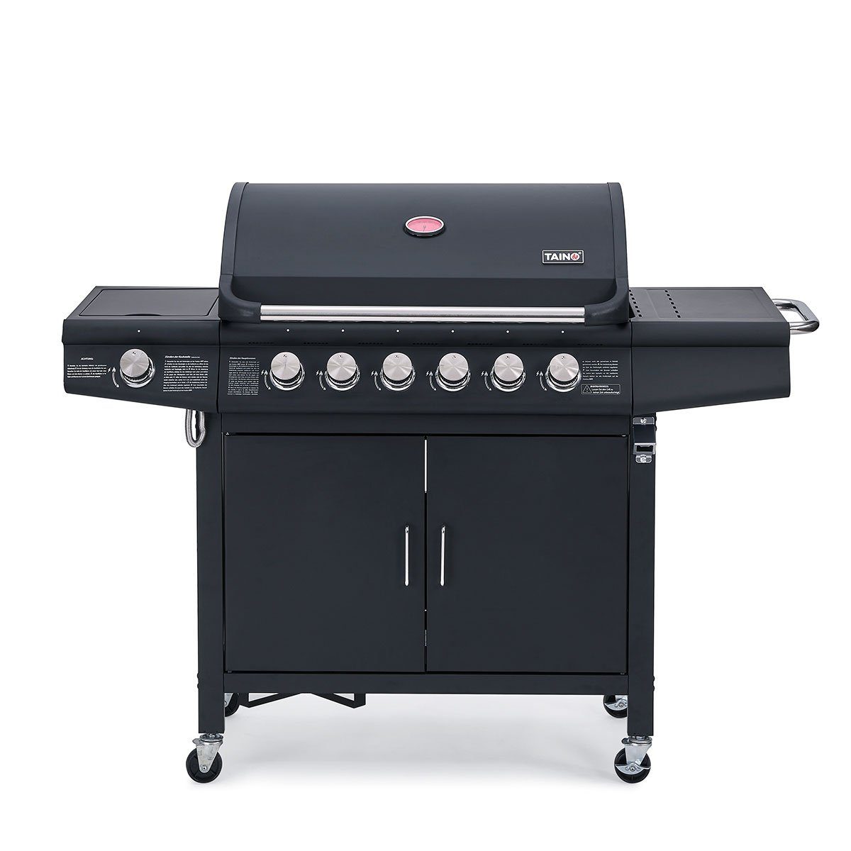 TAINO Gasgrill RED, 6+1, Piezozündung, mit Grillspieß-Auflage, inkl. Fettwanne