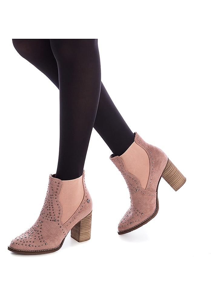 Xti Chelsea-Boots in Rosa günstig kaufen 40
