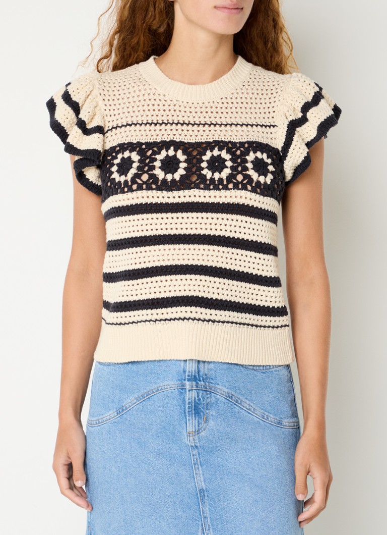 Rails Penelope chunky knit top with openwork design