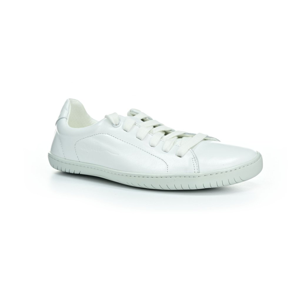 Aylla Shoes KECK weiß L auf weißer Sohle Barfuß-Halbschuhe