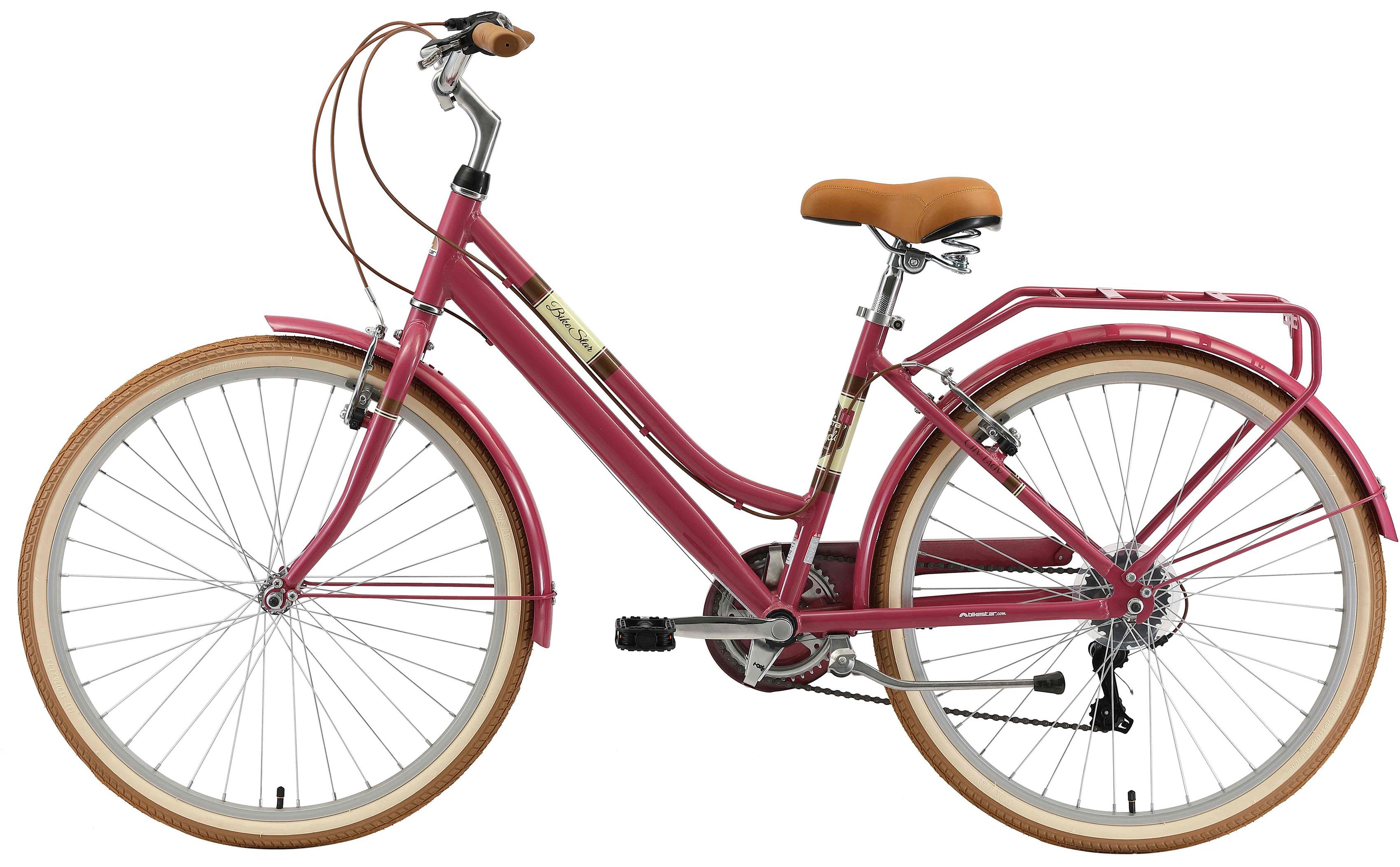 Bikestar Cityrad, 7 Gang Shimano RD-TY21 Schaltwerk, Kettenschaltung