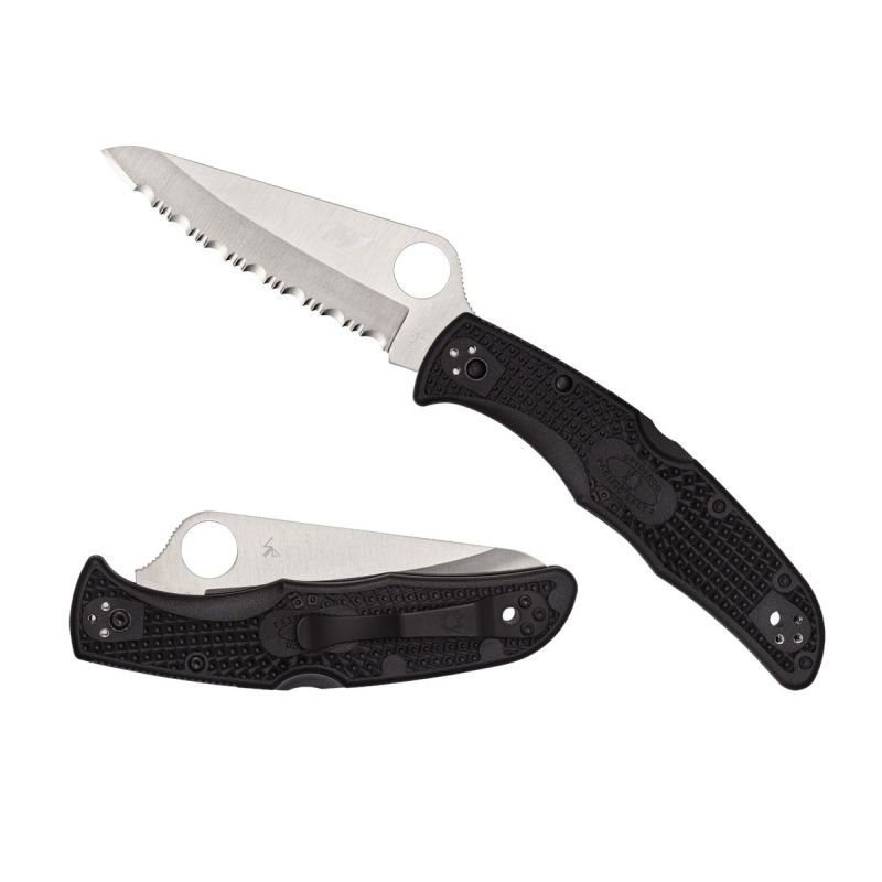 Spyderco Pacific Salt 2 FRN Black Serrated C91SBK2