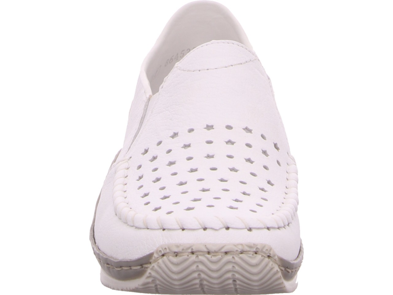 RIEKER Sportliche Slipper weiss