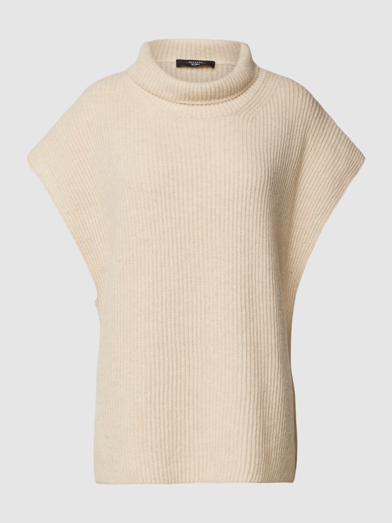 Strickpullover mit Kappärmeln Modell 'POLO' in camel