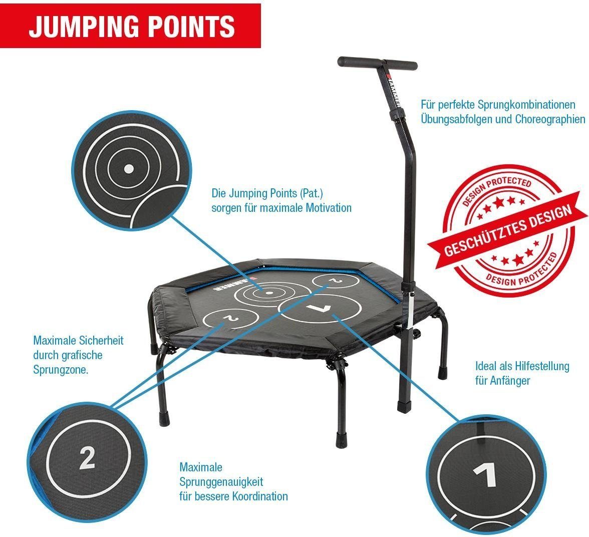 Hammer Fitnesstrampolin Cross Jump