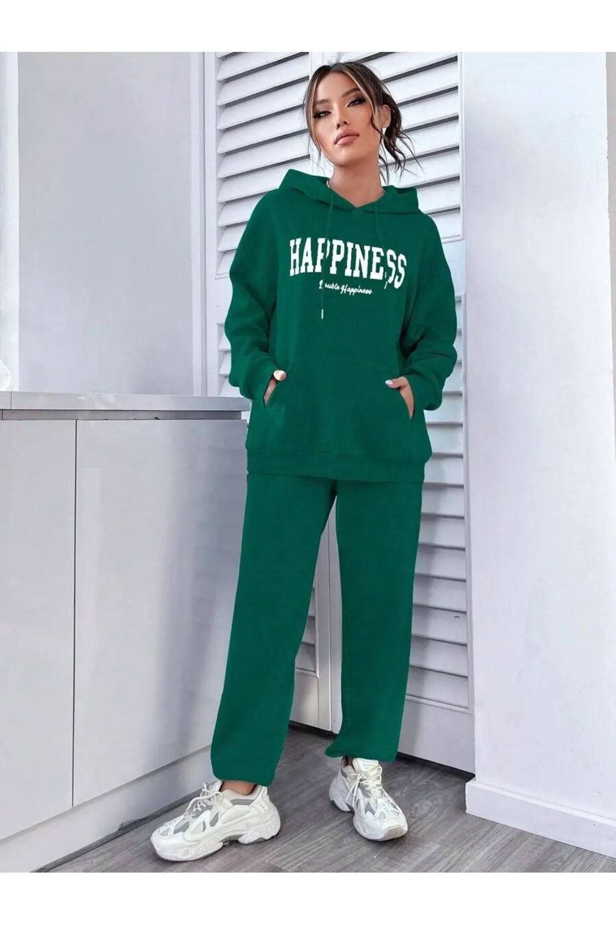 MOONBULL  Sport-Sweatsuit Set - Grün - Regular Fit