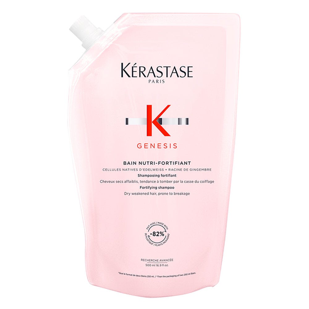 Kérastase Genesis Bain Nutri-Fortifant Refill Pouch 500 ml + Alu-Flasche