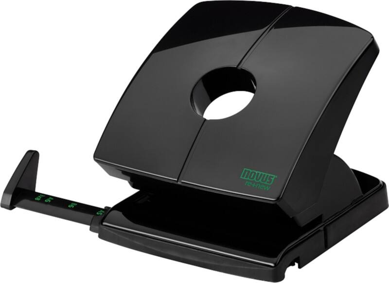 Novus RE NEW 2 Löcher Locher Kunststoff, Metall 30 Blatt B 230 Schwarz