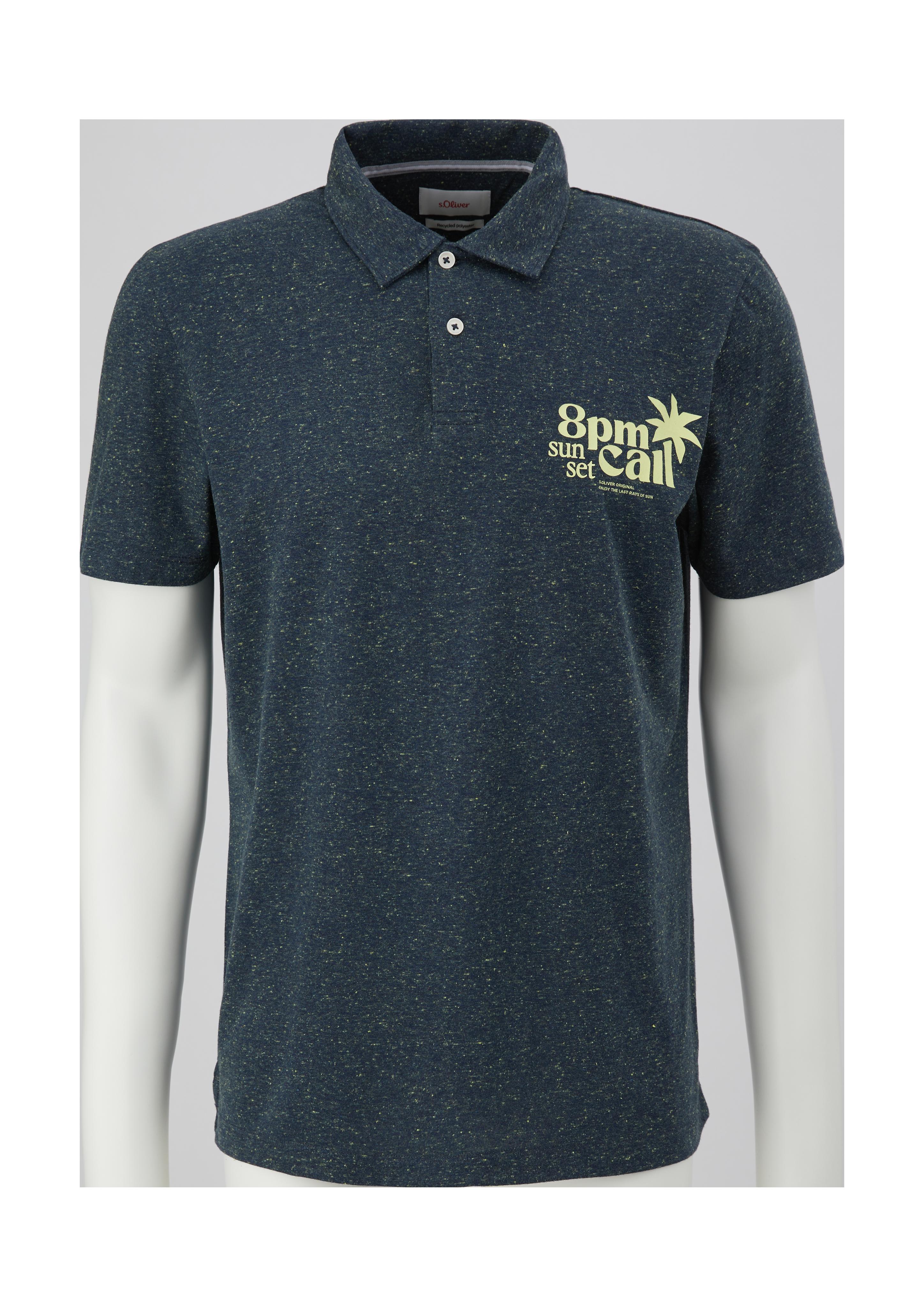 Meliertes Polo-Shirt  2131486-59D1