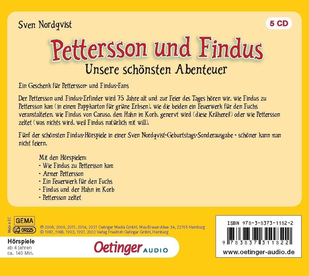 Oetinger Hörspiel Pettersson und Findus. Unsere schönsten Abenteuer