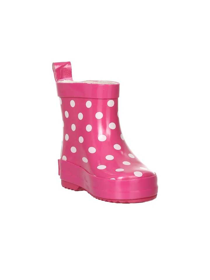 Playshoes Gummistiefel Halbschaft Punkte in Pink günstig kaufen