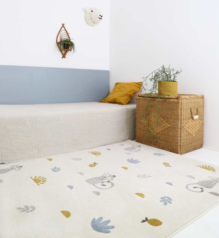 Tapis LITTLE WILD MONKEY MIEL
