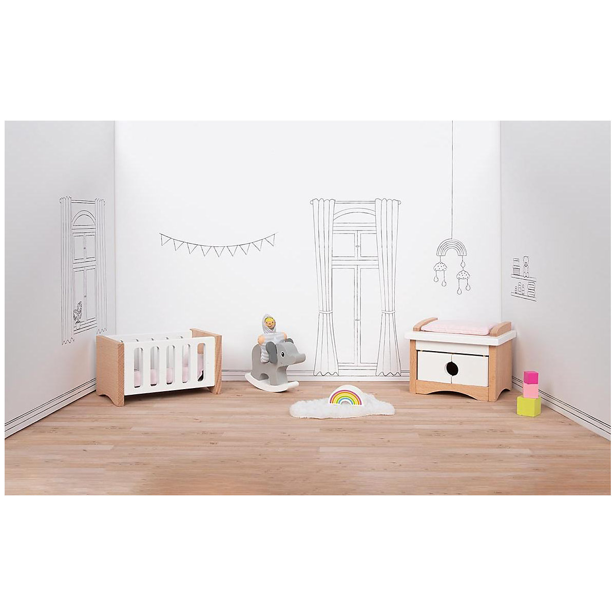 Puppenmöbel Style, Babyzimmer