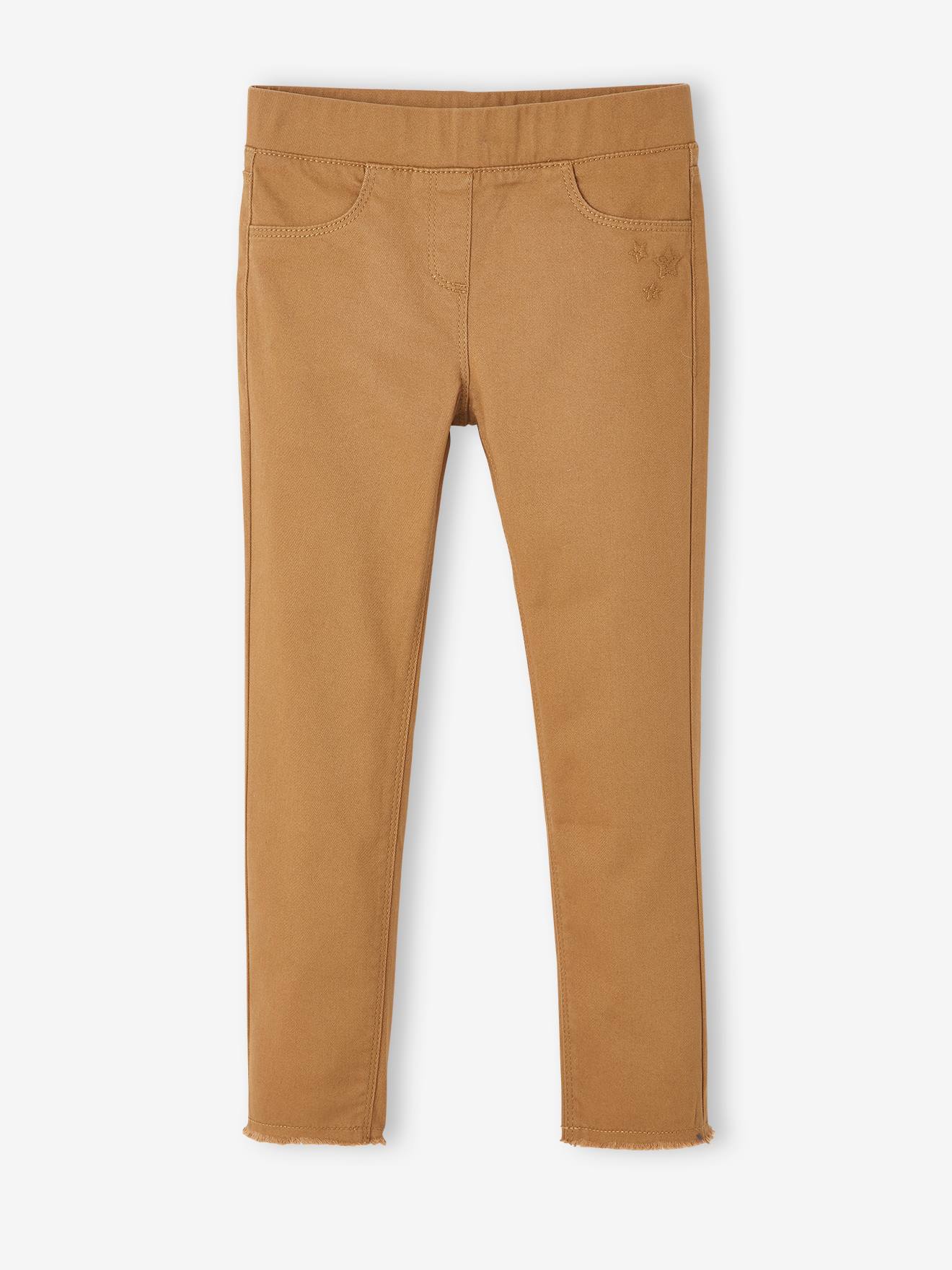 Tregging couleur fille caramel