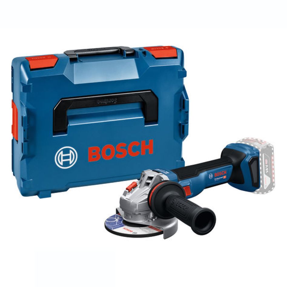 Bosch Blue 06019N4102 GWS 18V-11 Akumulatorski set kutnih brusilica 125 mm bez baterija i punjača u L-BOXX-u