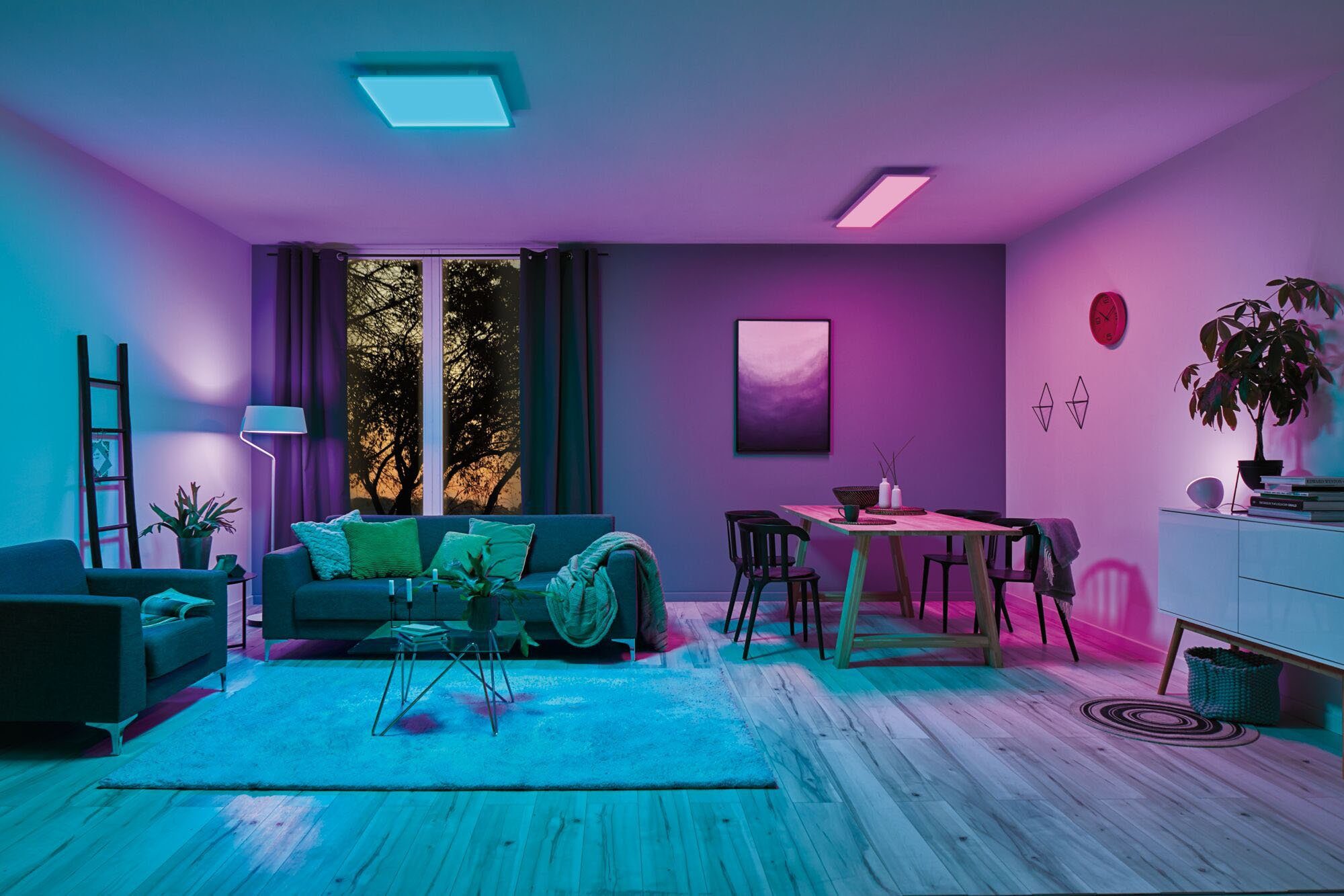 Paulmann LED Panel Amaris, LED fest integriert, Warmweiß