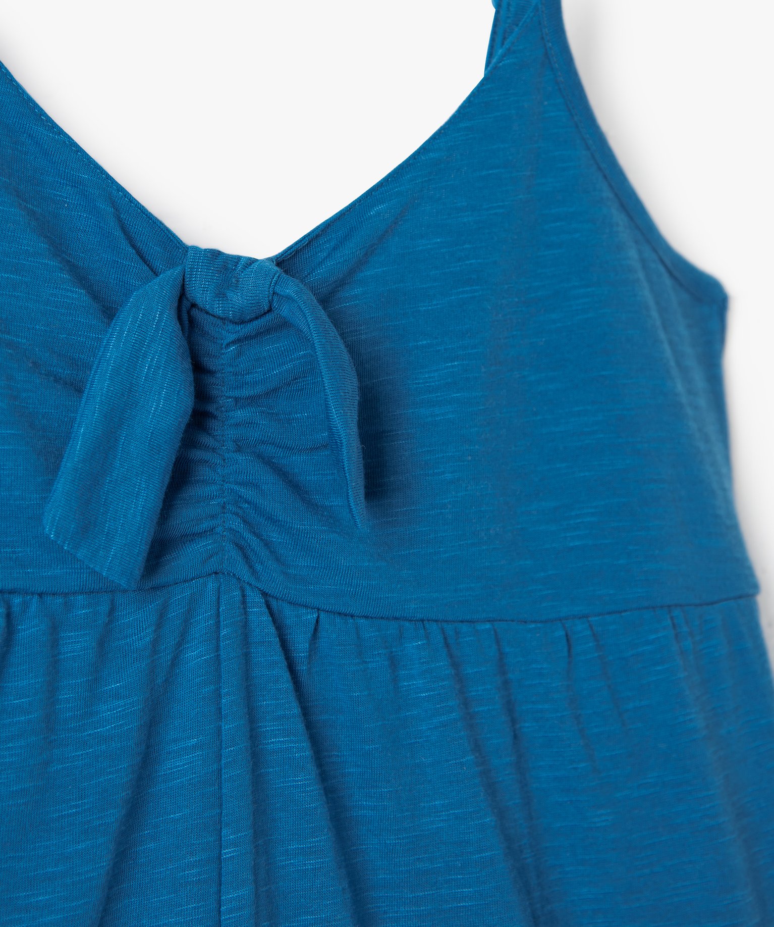 Combishort de plage fille à fines bretelles bleu | GEMO