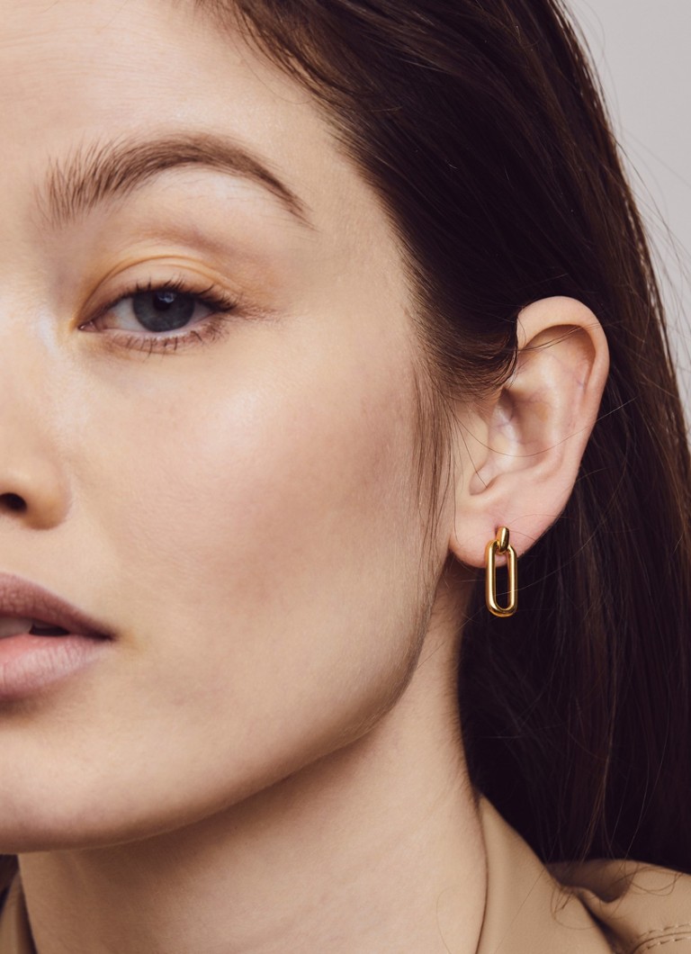 TI SENTO - Milano Stud Earrings gold plated 7847SY