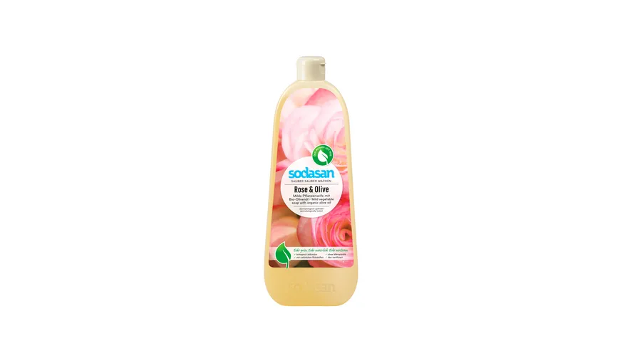 sodasan Flüssigseife Rose & Olive Nachfüller 1 l