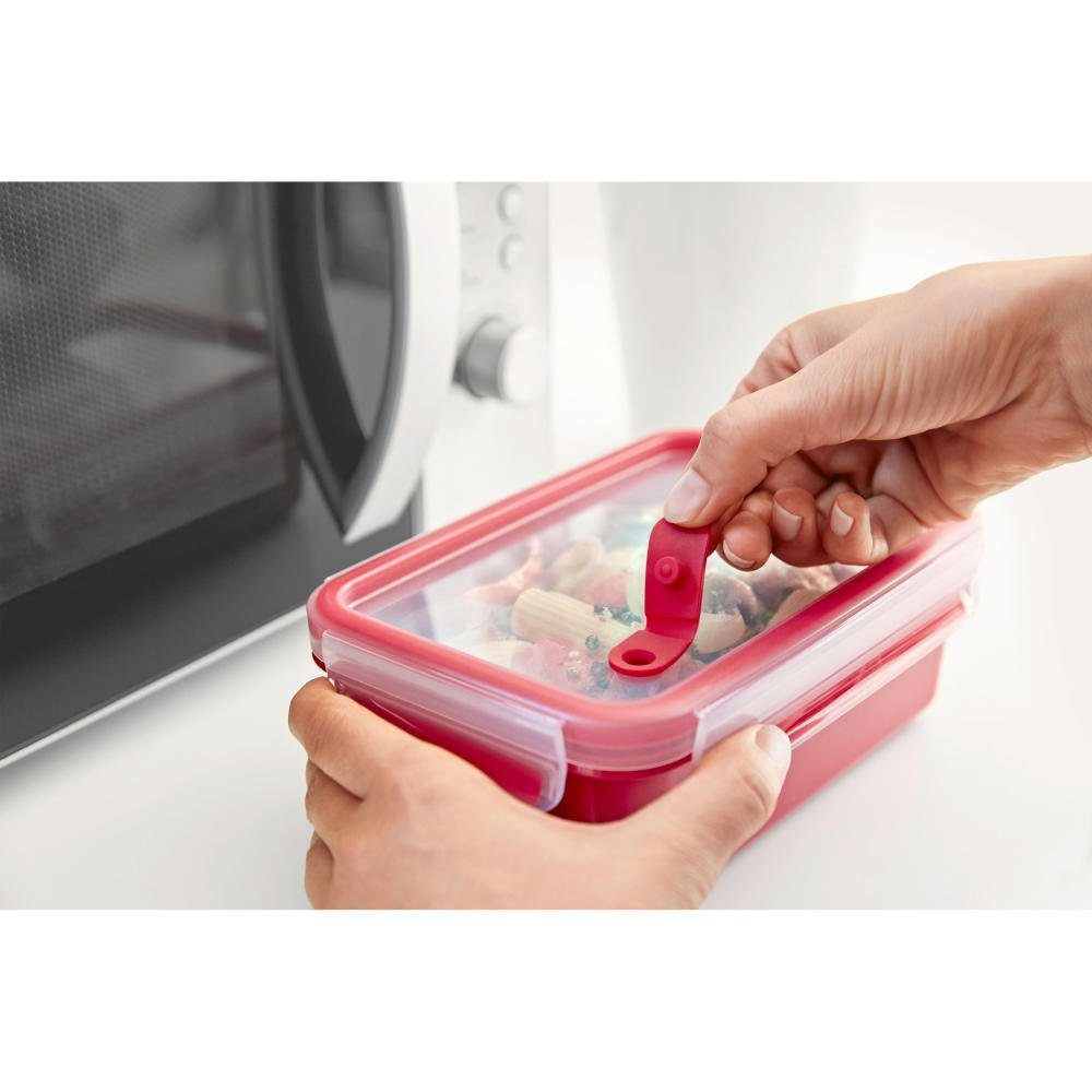 Emsa Frischhaltedose Quadratisch CLIP & MICRO 1.3L, Kunststoff, (1-tlg)