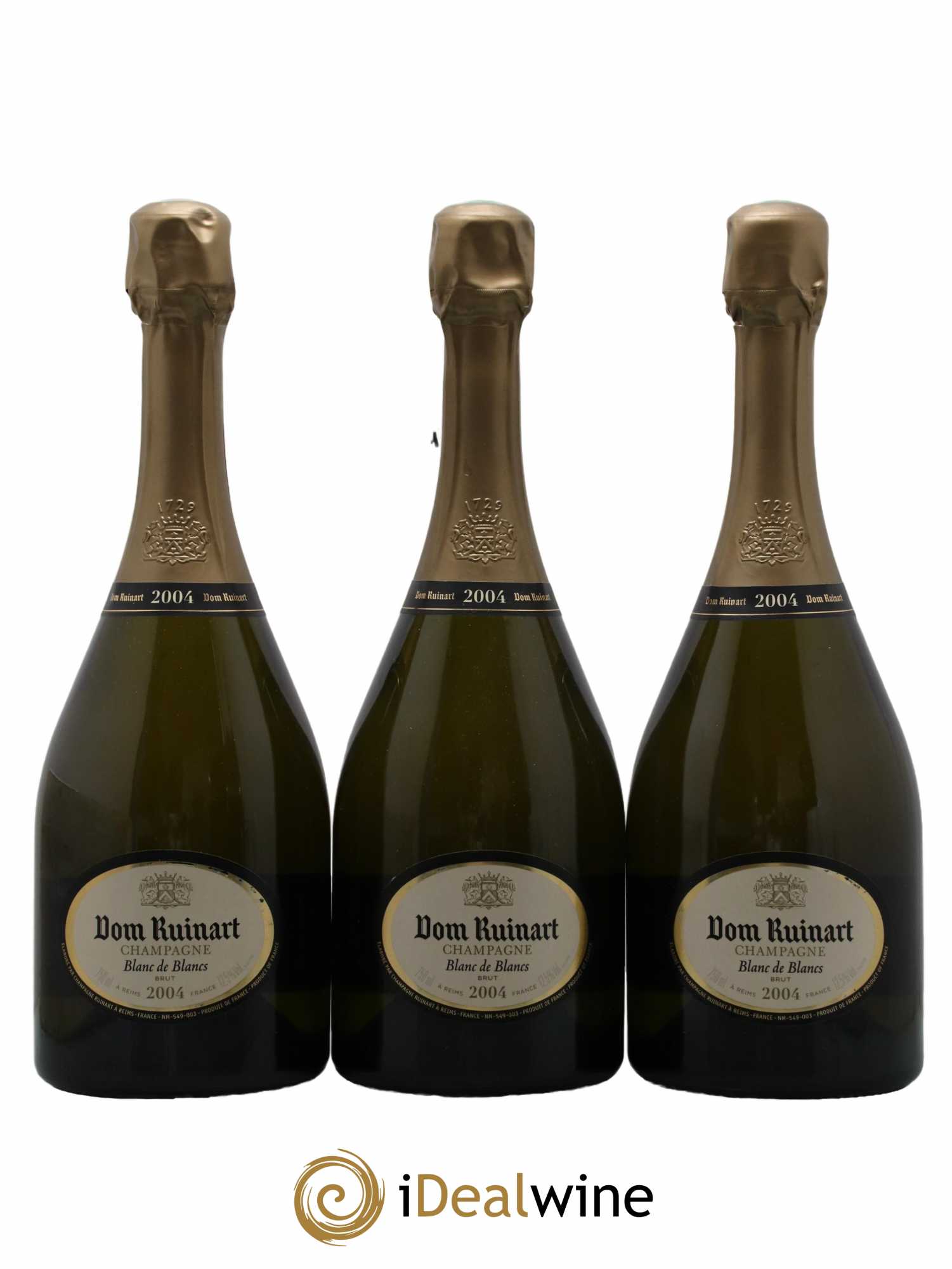 Dom Ruinart Ruinart  2004 - Lot de 3 Bouteilles