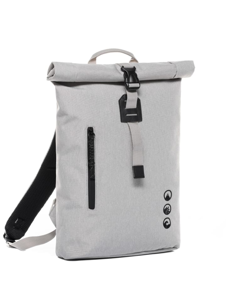 SONS OF ALOHA Rolltop Rucksack RollTop Rucksack Damen schön flach | extra Laptop-Hülle in weiß günstig kaufen onesize