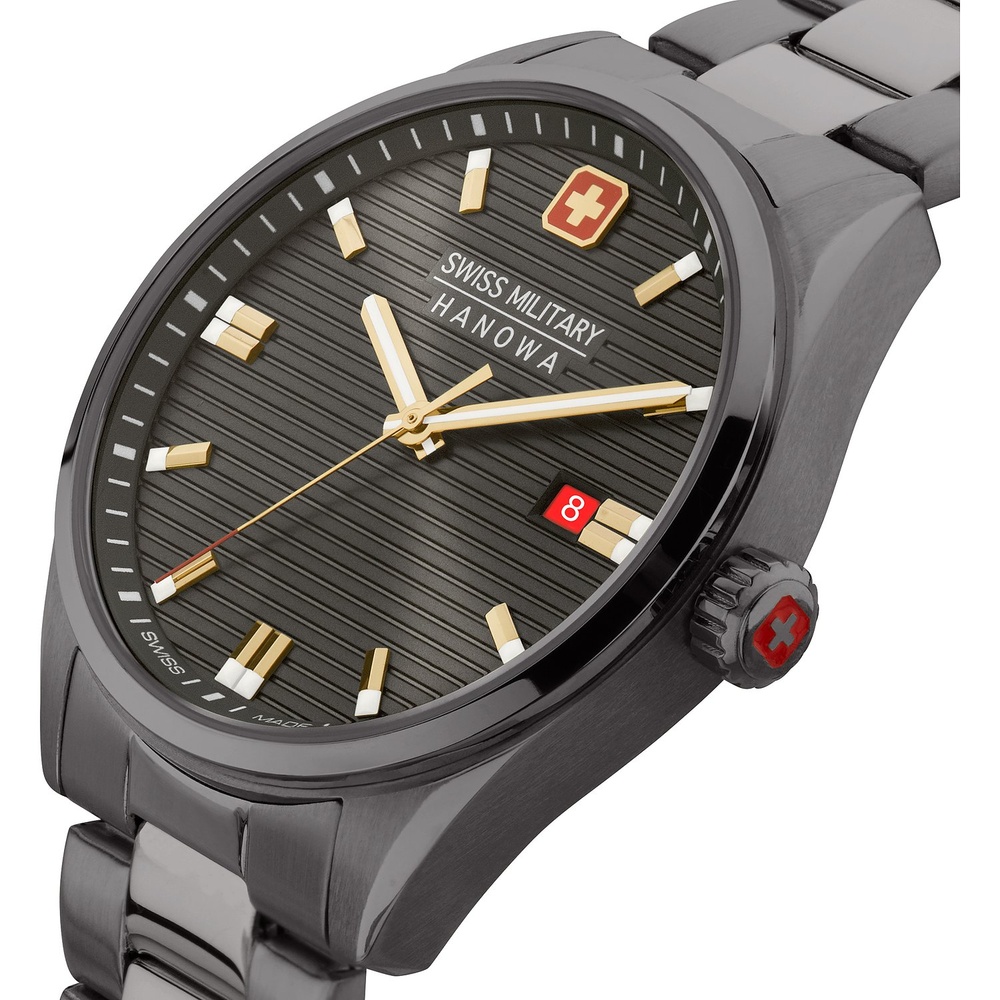 SWISS MILITARY HANOWA Montre pour hommes Acier inoxydable Montre