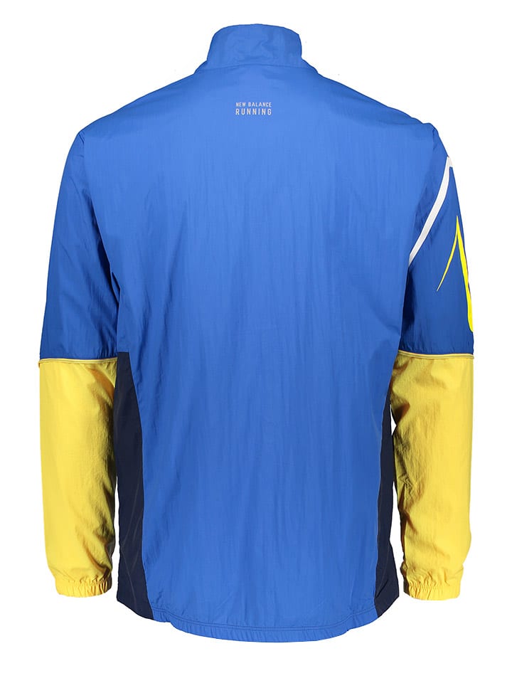New Balance Trainingsjacke in Blau/ Gelb/ Dunkelblau günstig kaufen
