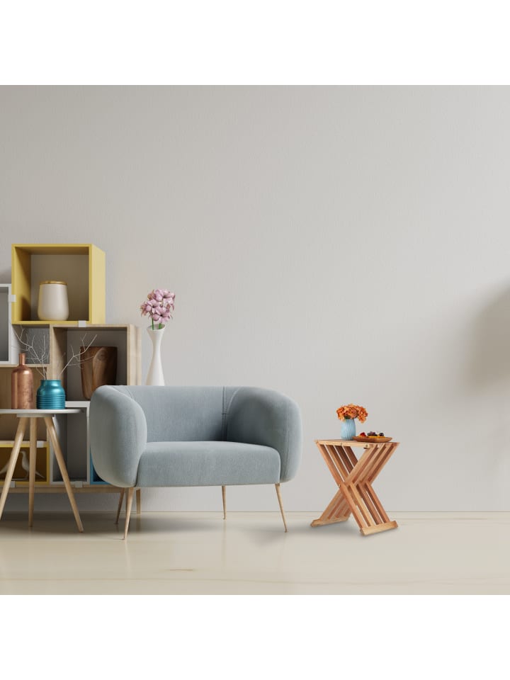relaxdays Klapptisch in Natur - (B)34 x (H)44,5 x (T)28 cm günstig kaufen onesize