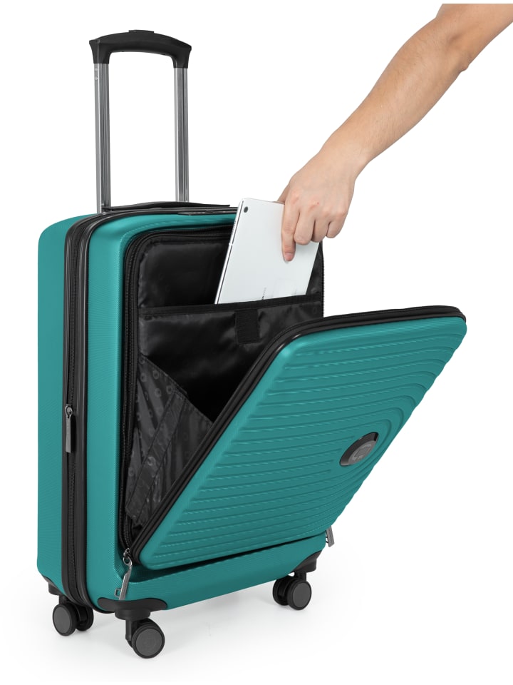 Hauptstadtkoffer Mitte - Handgepäck-Trolley Toploader, Laptop-Fach, TSA in Türkis günstig kaufen S