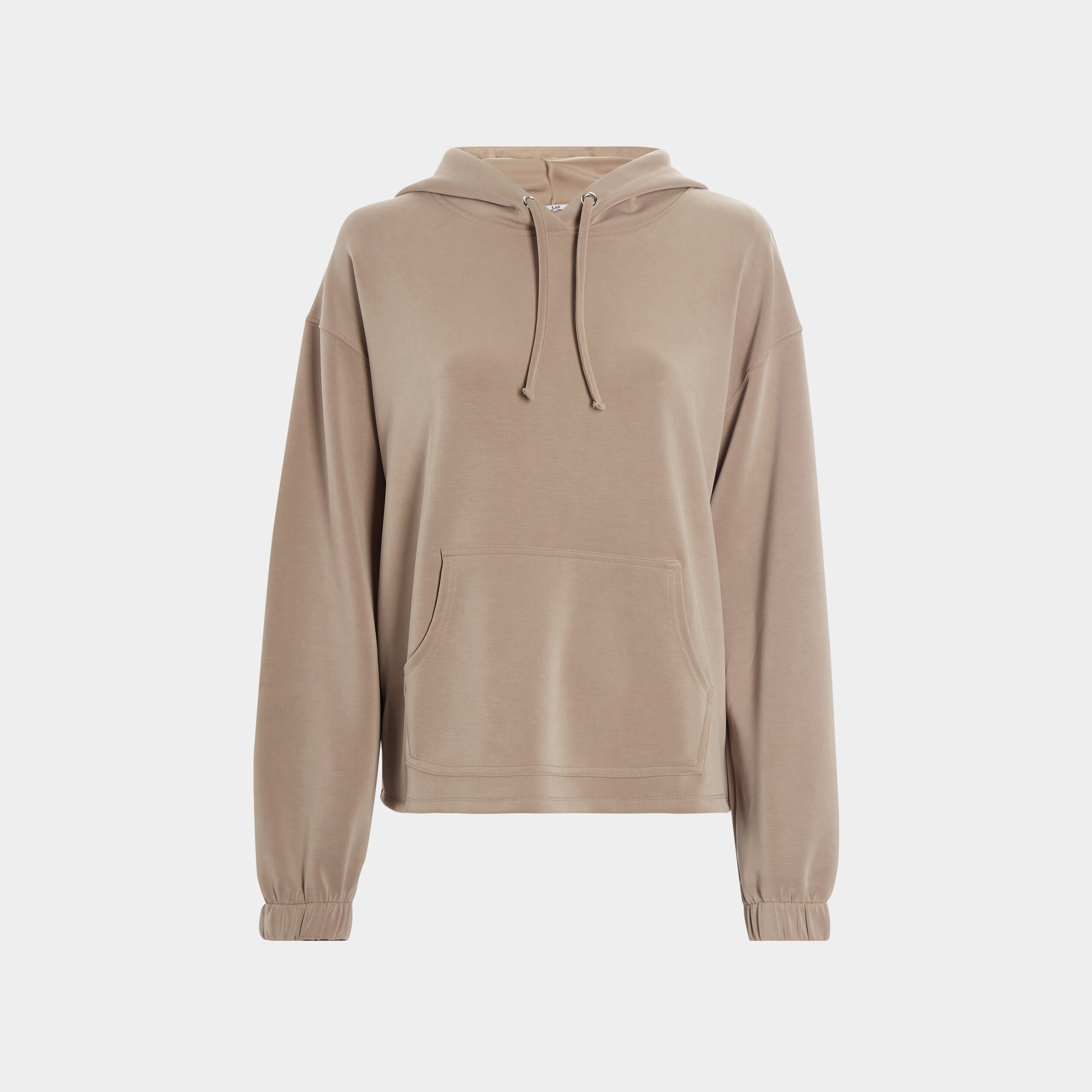 Sweat à capuche hoodie taupe femme | La Halle